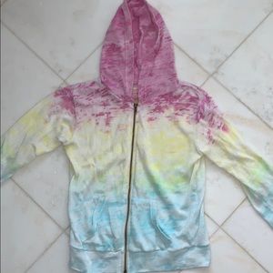 Rainbow Vintage Havana Zip Up Hoodie